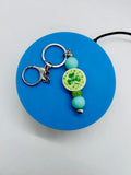 St.Patricks Day Theme Beaded Keychain
