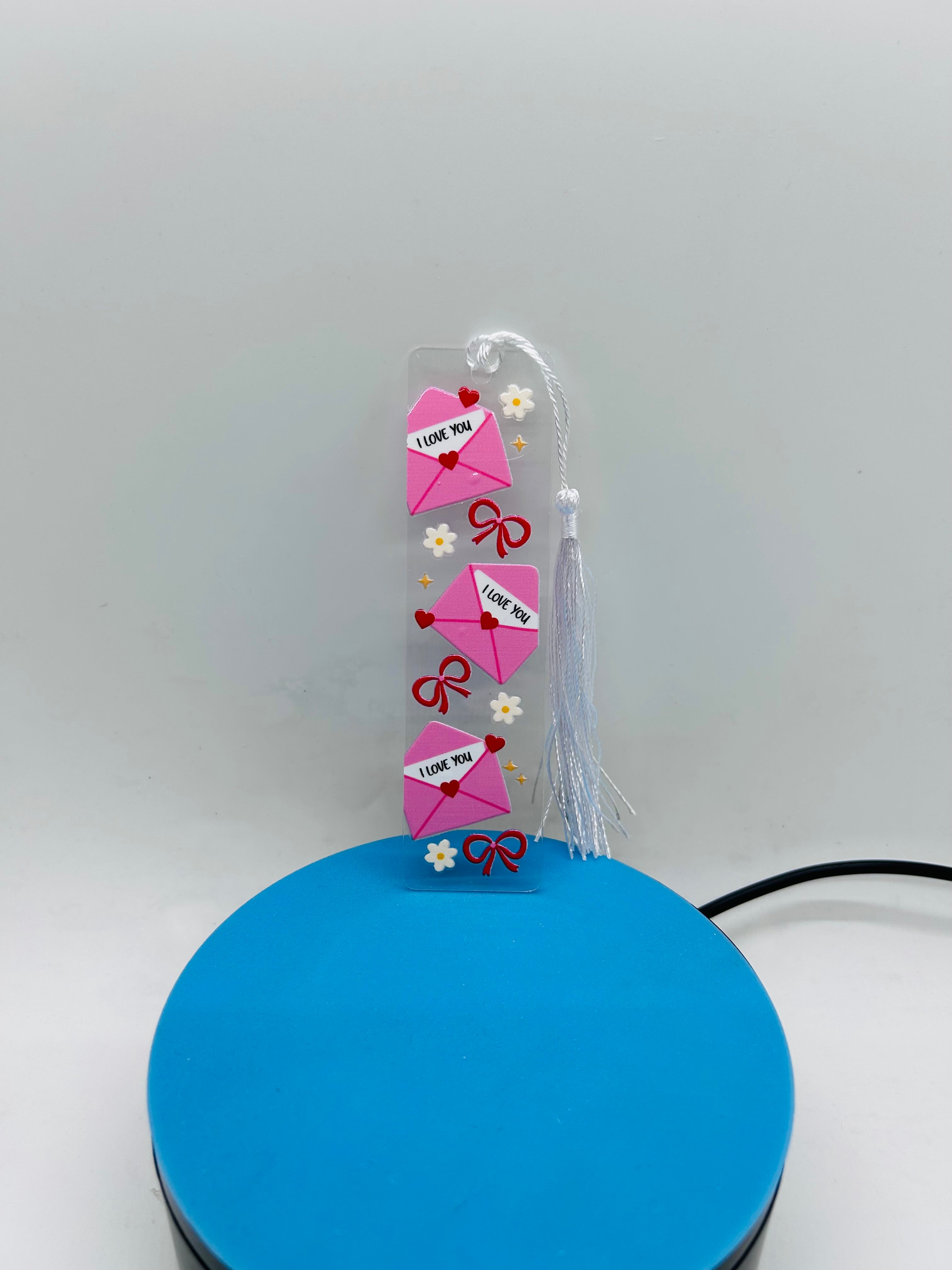 Valentines Day Theme Acrylic Bookmarks