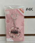 Acrylic Keychain Bundle with Beautiful Design -Includes One lotion & One Gel Pen