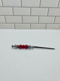 Beaded Letter Opener-Red Acrylic