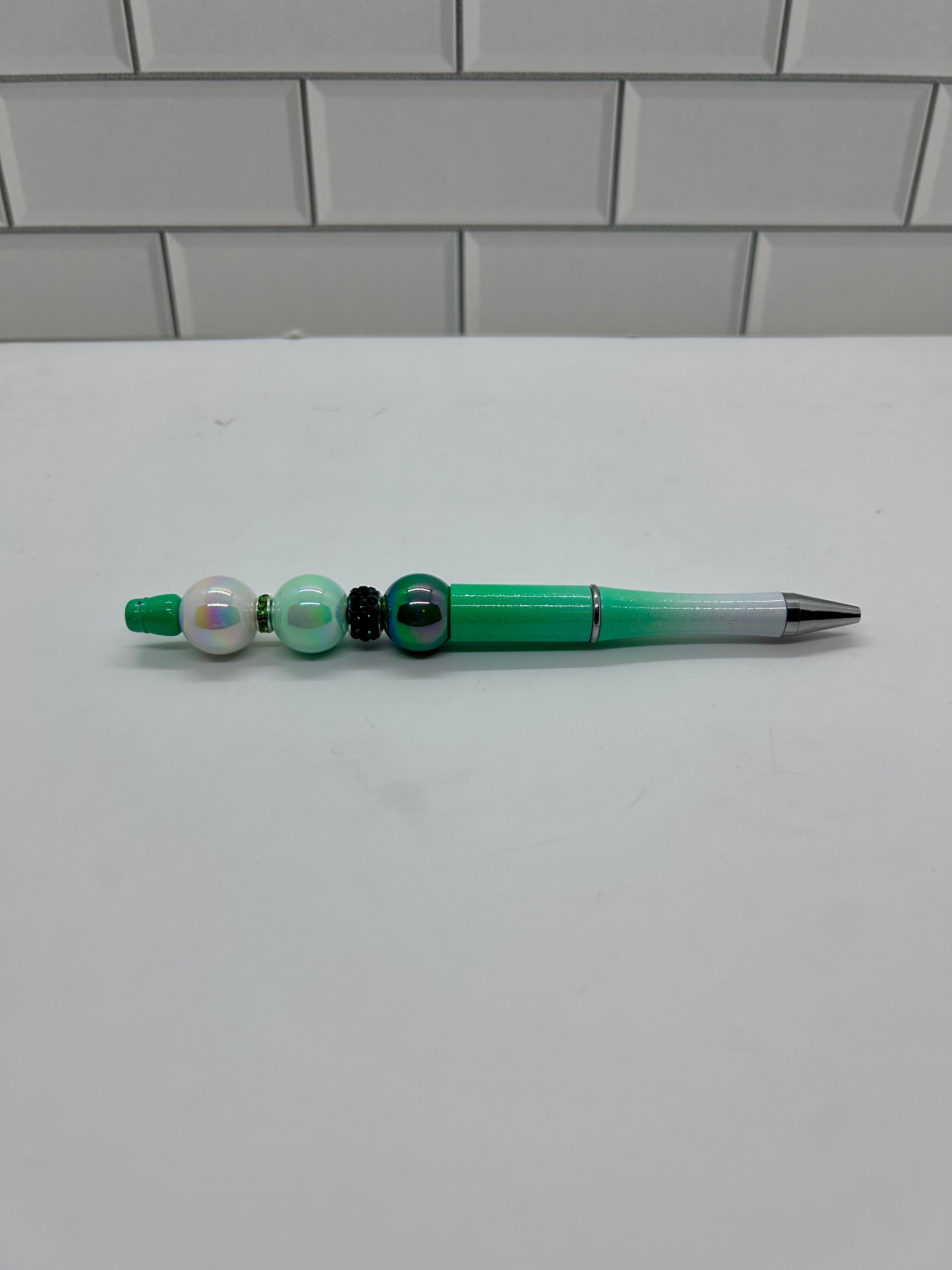 Stylos Bille Perlés - Acrylique Vert Ombre