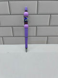 Beaded Ballpoint Pen-Purple Silicone