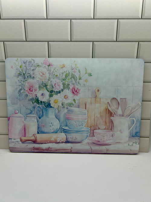 11x8 Glass Textured Sublimated Cutting Board with Beautiful Design