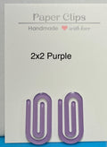Acrylic 2inx2in small paper clip with beautiful design