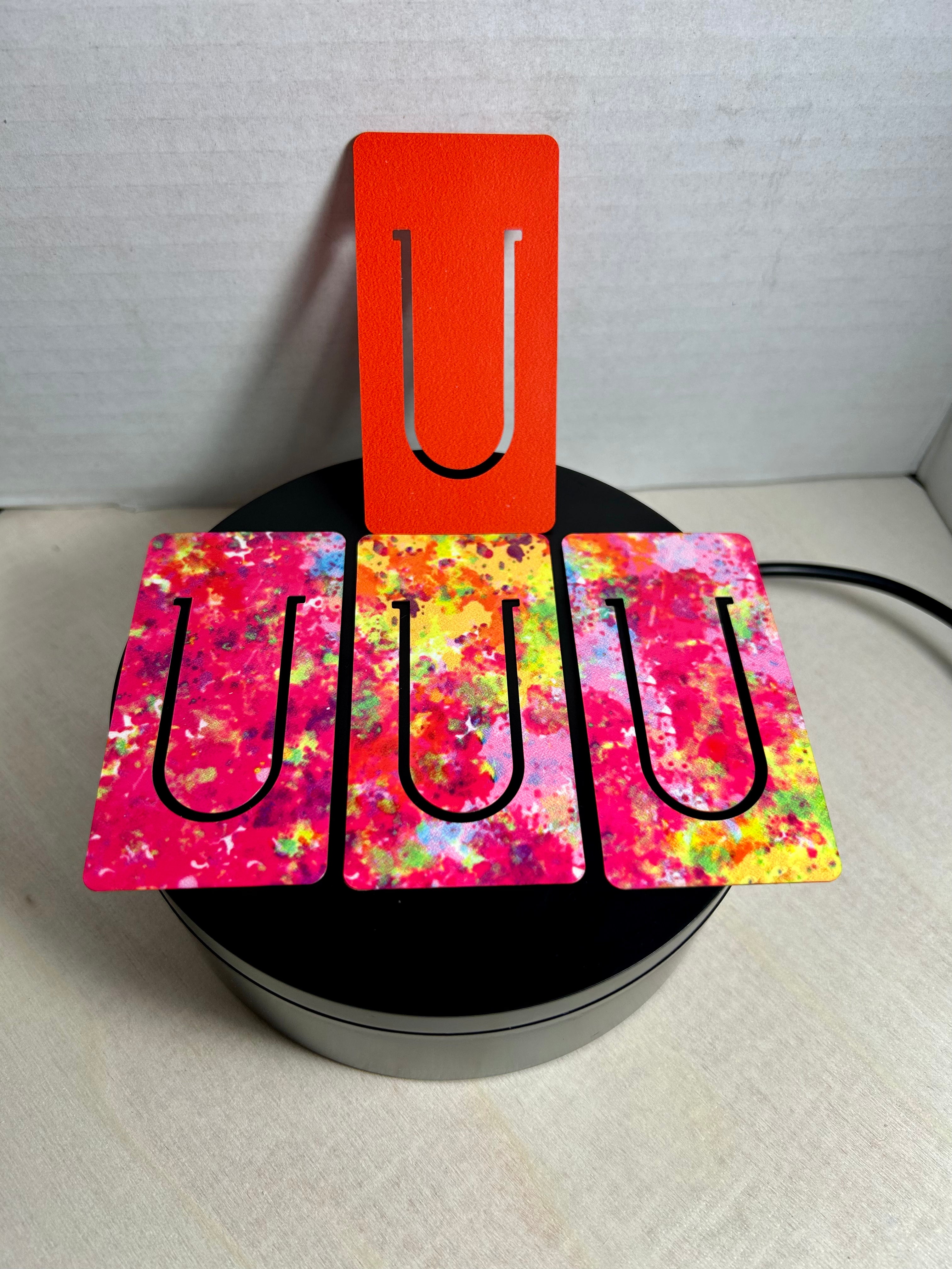 Double Sided PET Plastic Page Bookmarks