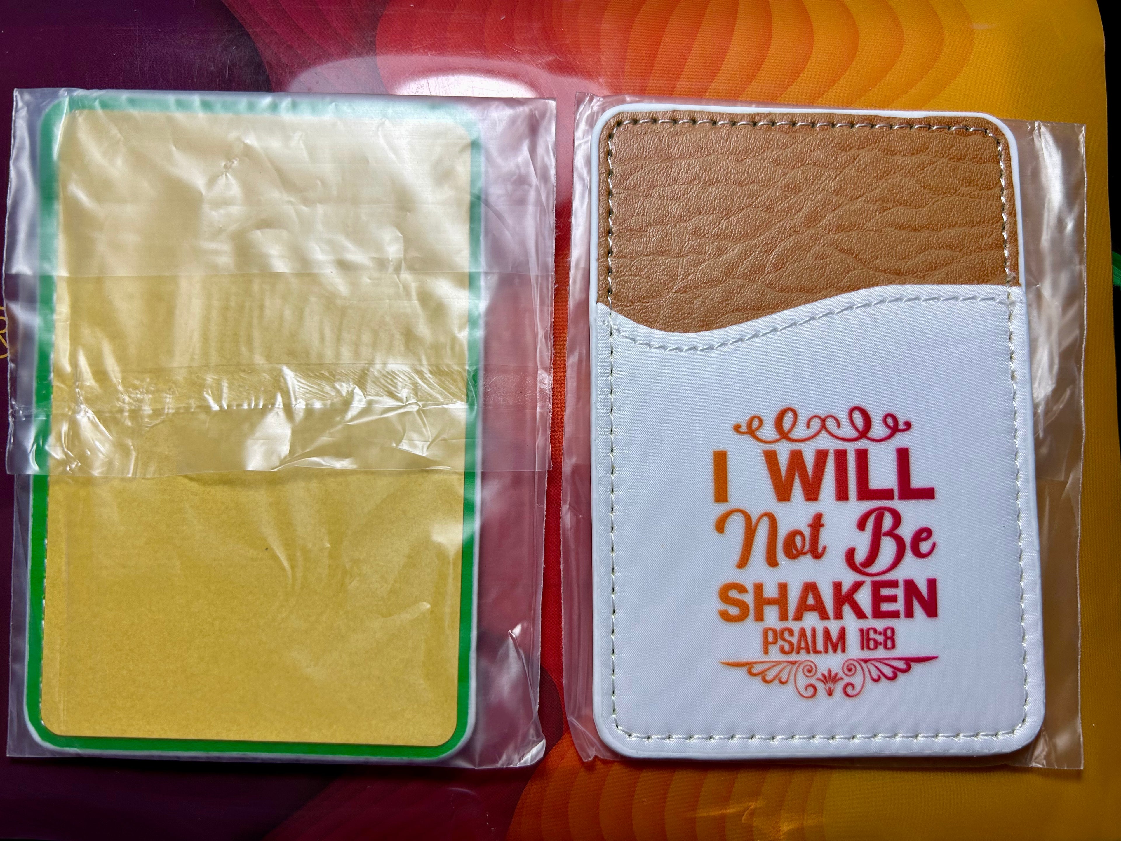PU Leather Phone Card Holder, Stick On Credit Card Holder