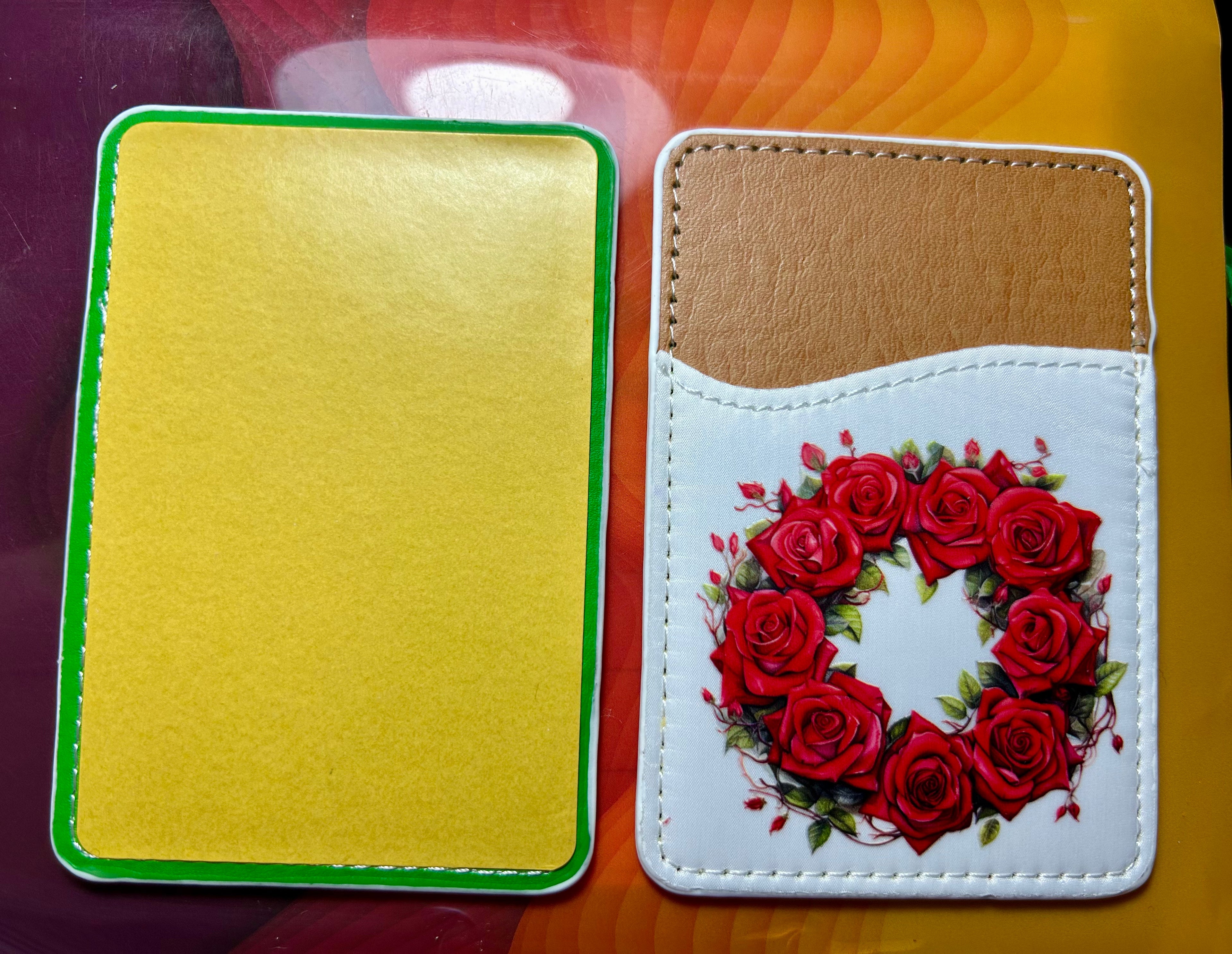 PU Leather Phone Card Holder, Stick On Credit Card Holder
