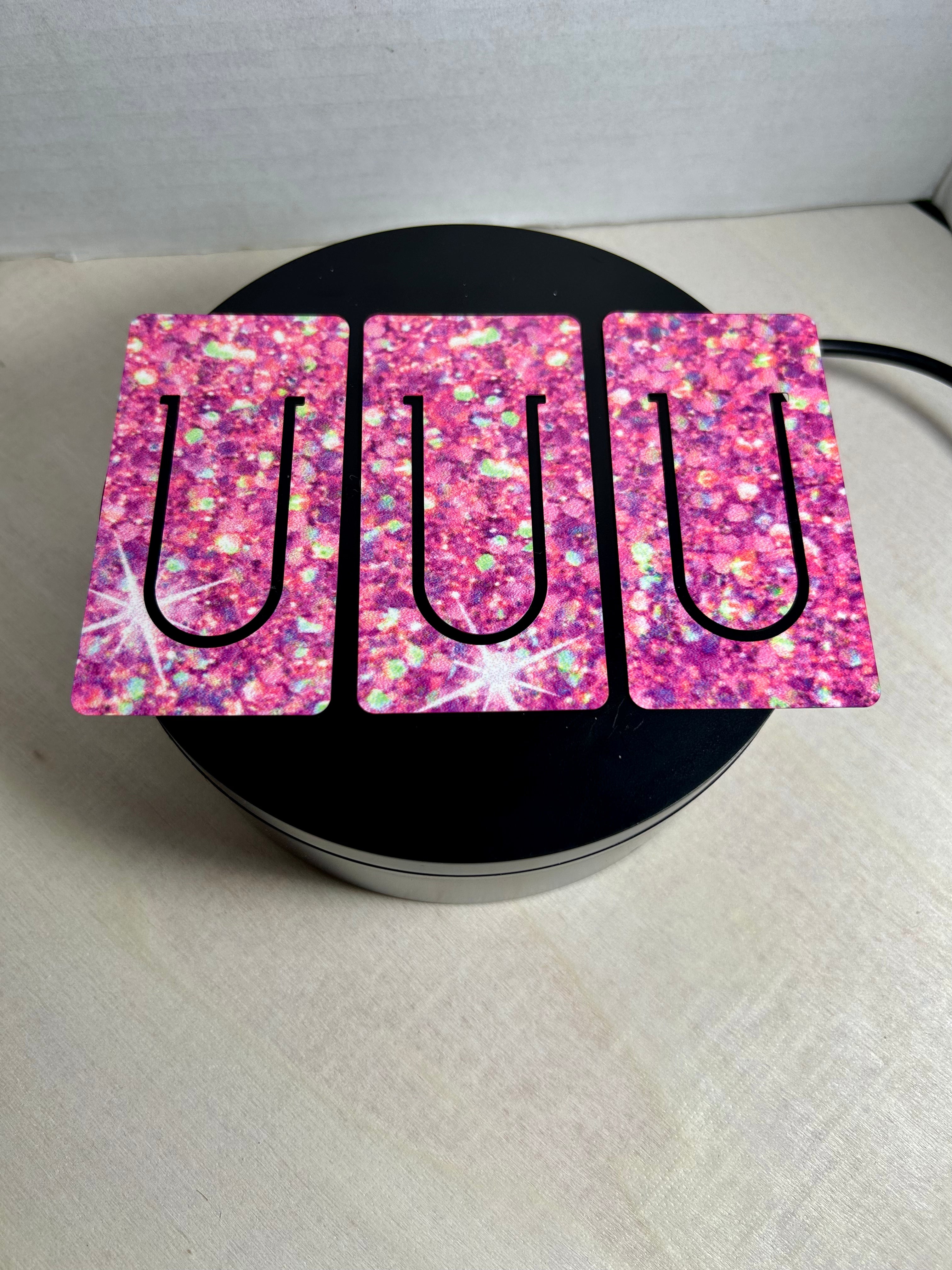 Double Sided PET Plastic Page Bookmarks