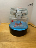 Glass Square Jar with  clip Lid featuring a Beautiful Design