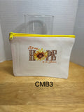 Trousse de Maquillage en Toile avec un Magnifique Motif, 14,5 cm x 20 cm