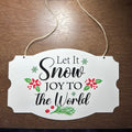 8 inch Metal Sign featuring a Christmas Theme