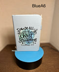 A6 Blank Lined Journal Featuring A beautiful inspirational design-Blue
