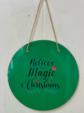 Panneau de Noël en métal