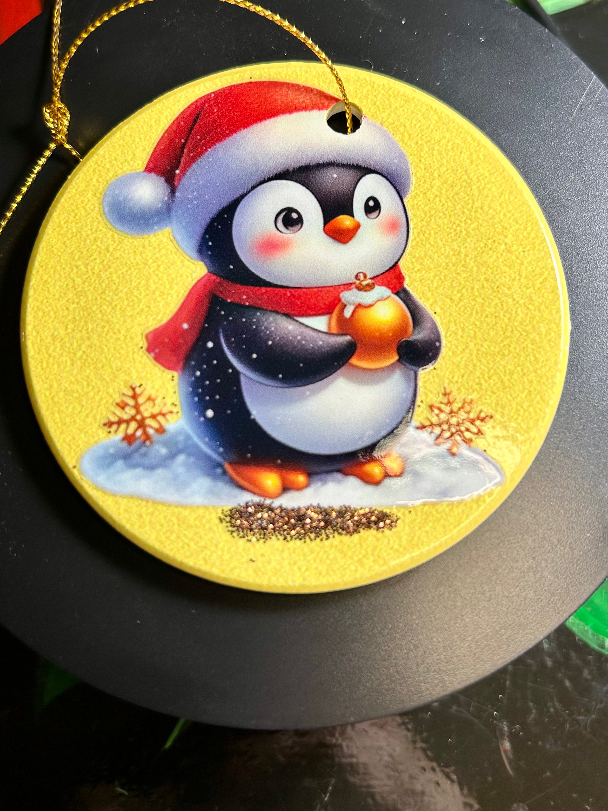 3 inch Ceramic Christmas Ornaments