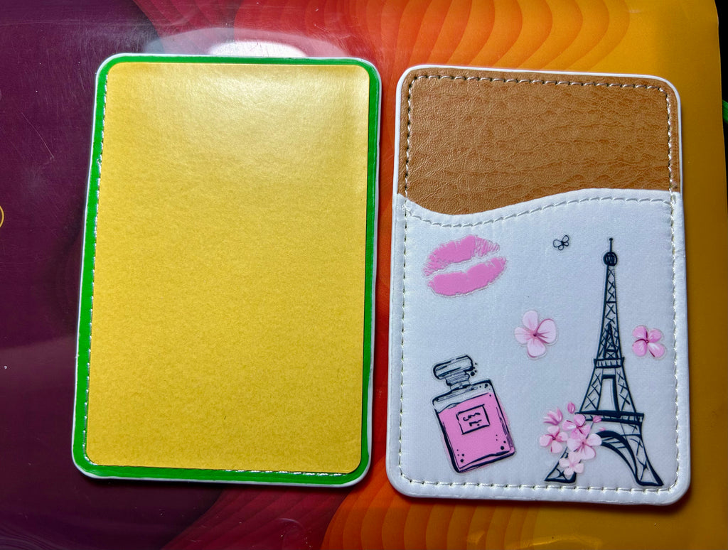 PU Leather Phone Card Holder, Stick On Credit Card Holder