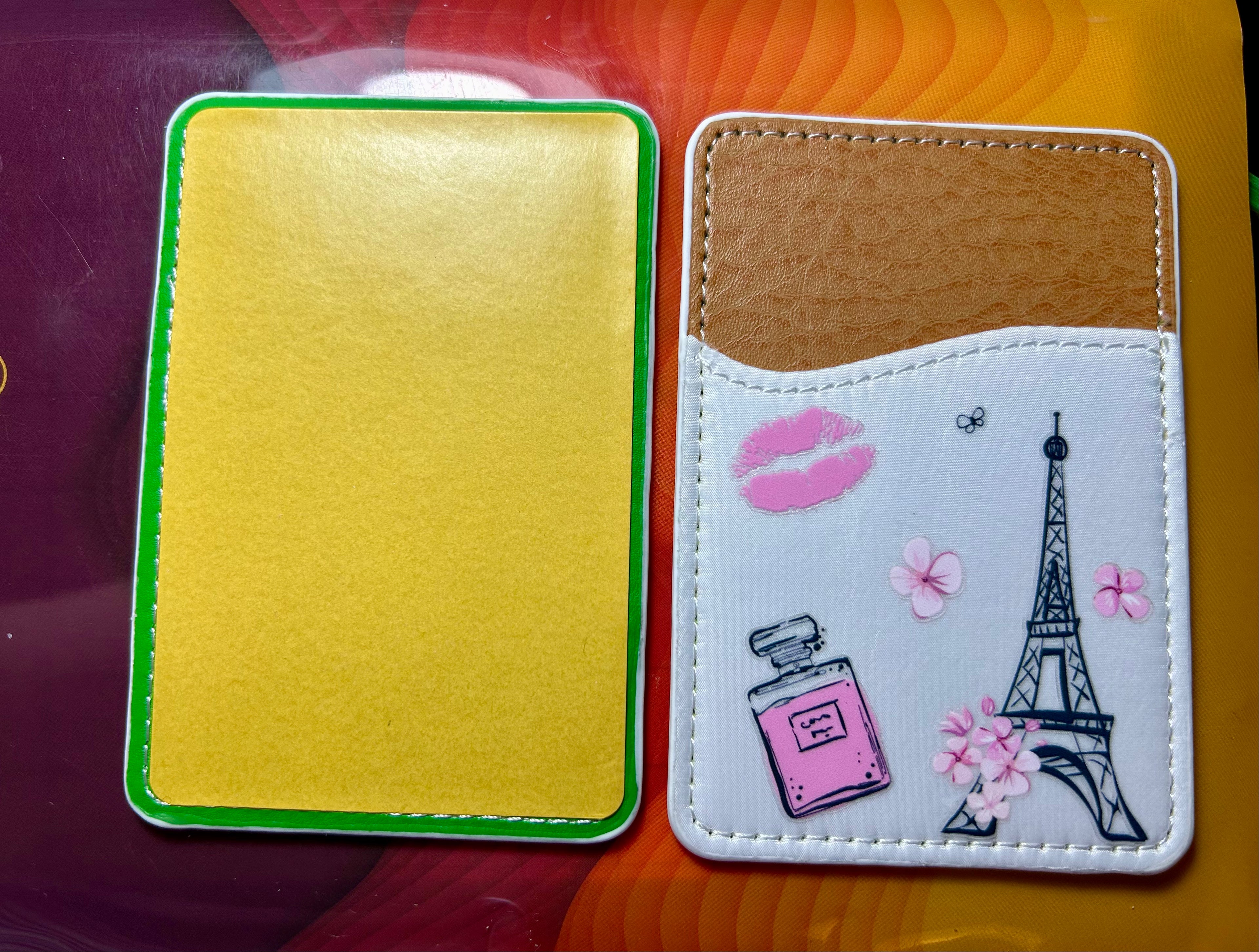 PU Leather Phone Card Holder, Stick On Credit Card Holder