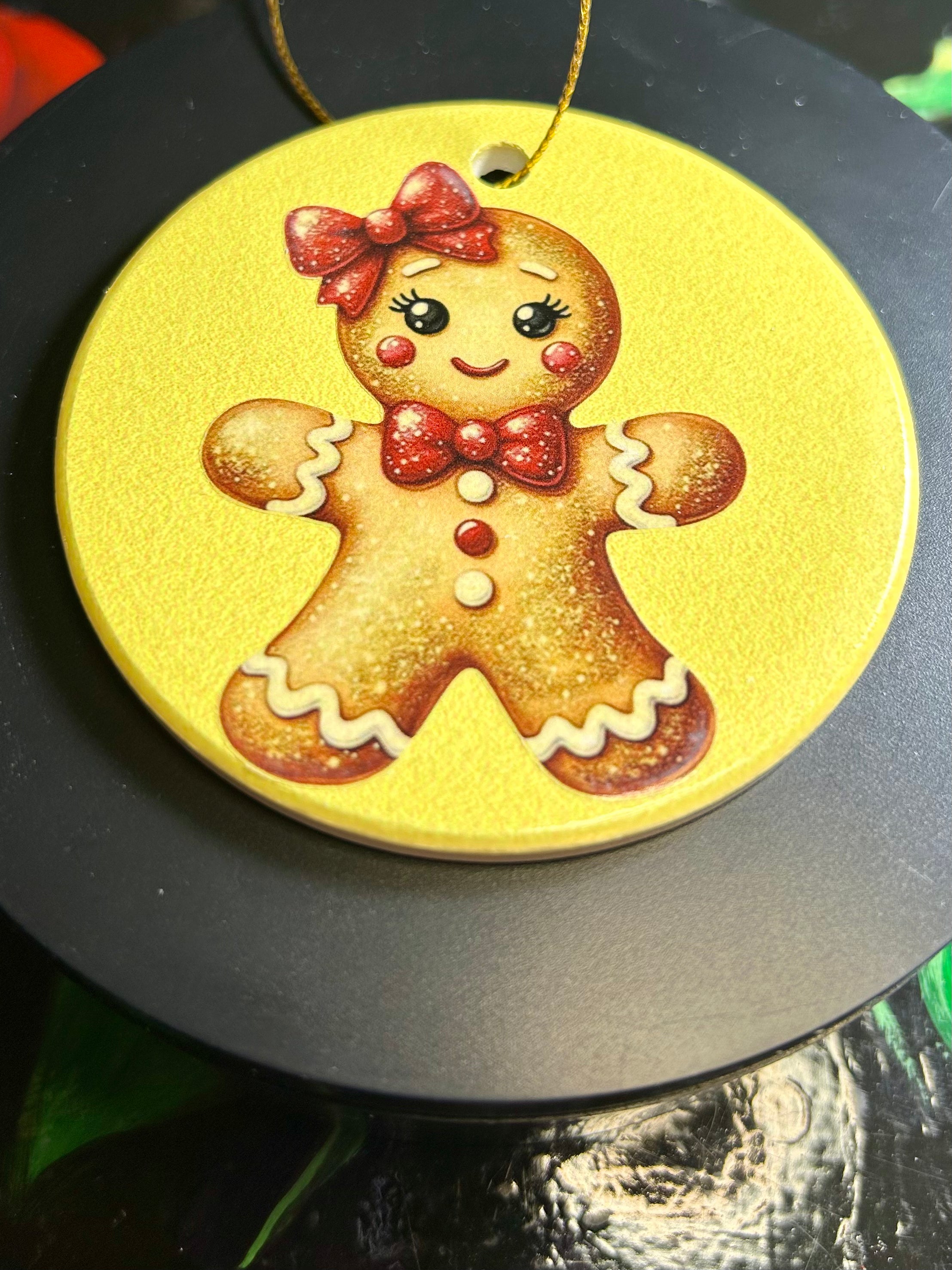 Ornements de Noël en céramique de 3 pouces