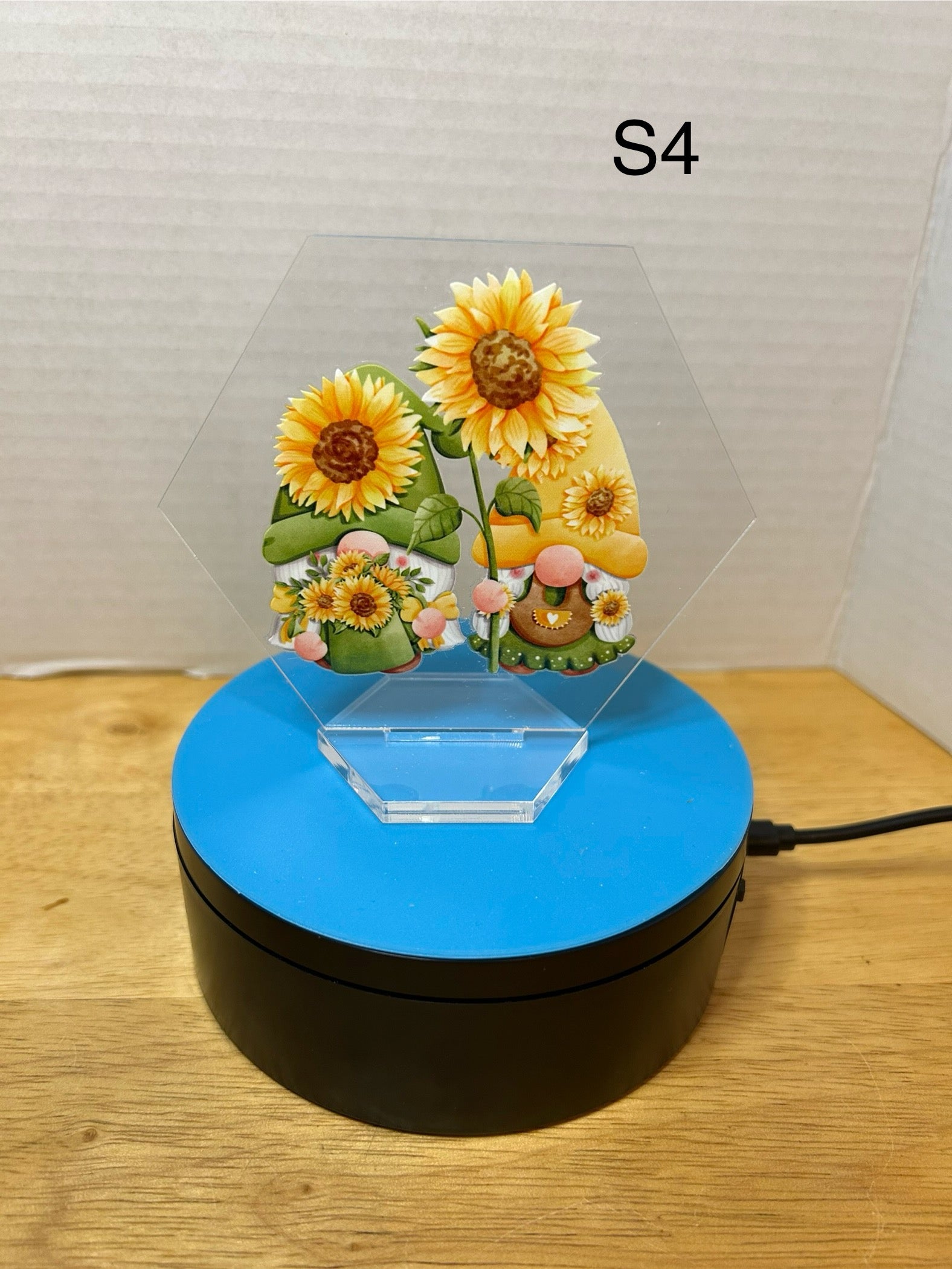 Acrylic Hexagon 4.5 Inch Sign featuring a Beautiful Design