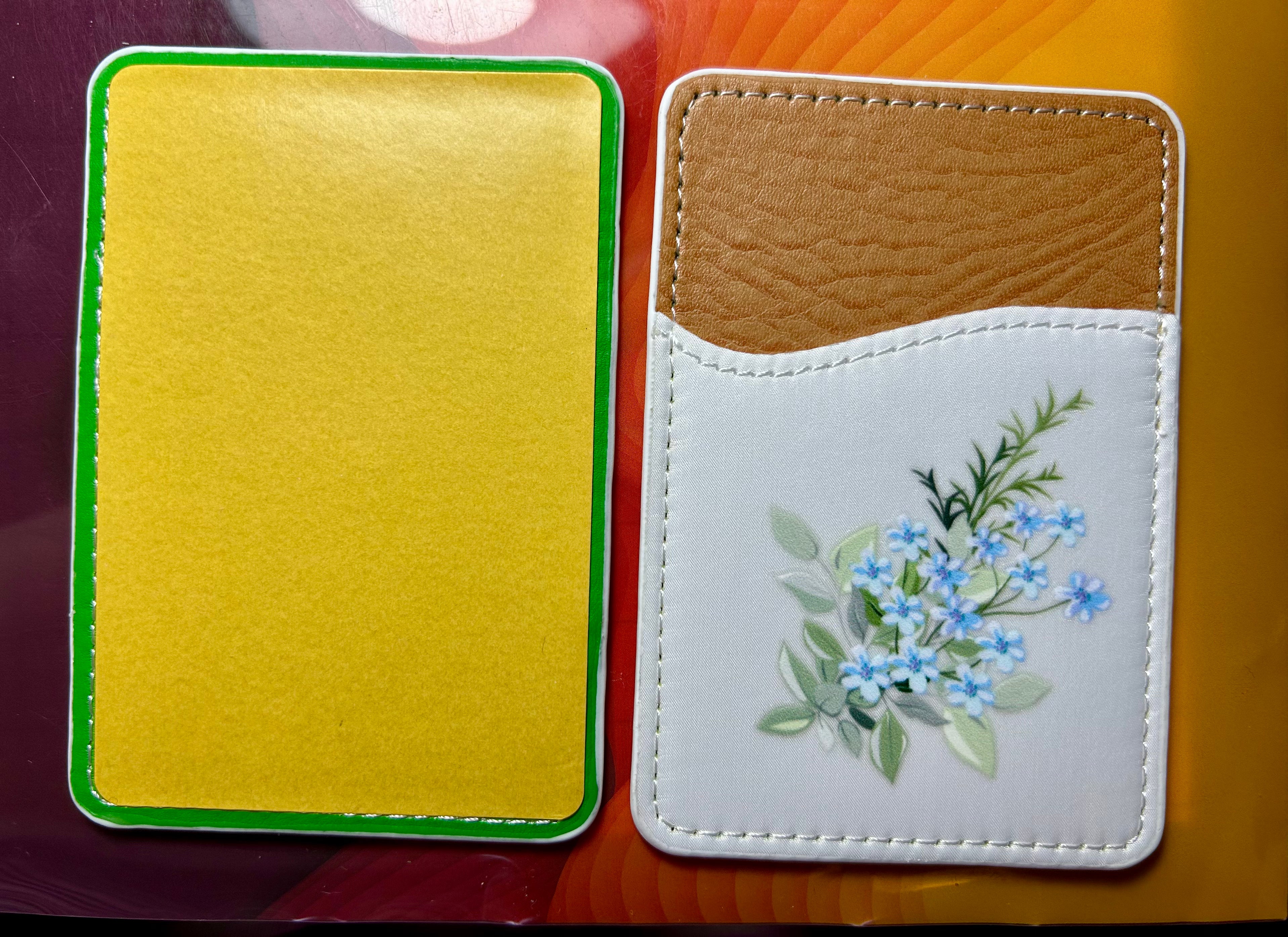 PU Leather Phone Card Holder, Stick On Credit Card Holder