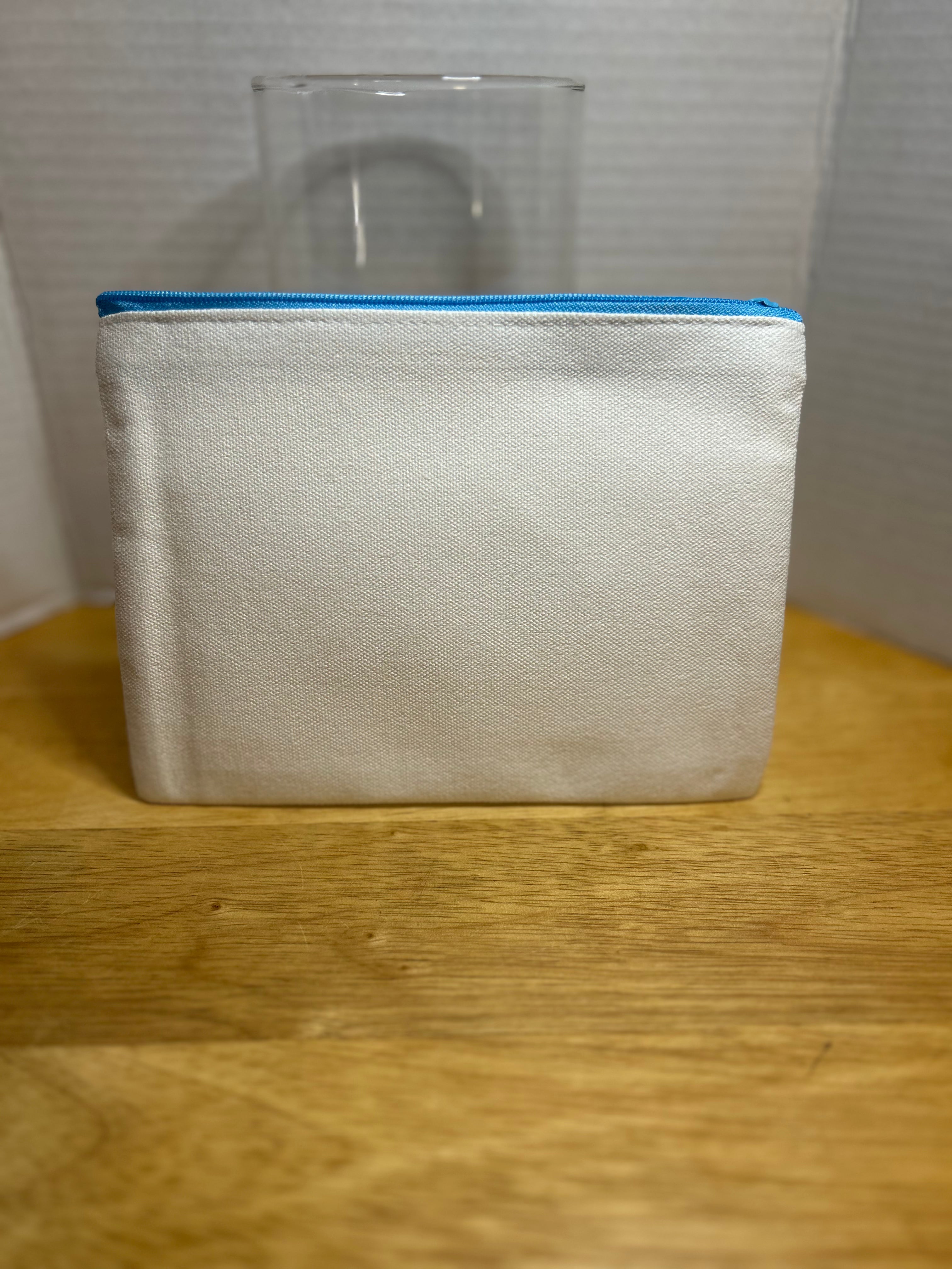 Trousse de maquillage en toile avec un beau design, 14,5 cm x 20 cm
