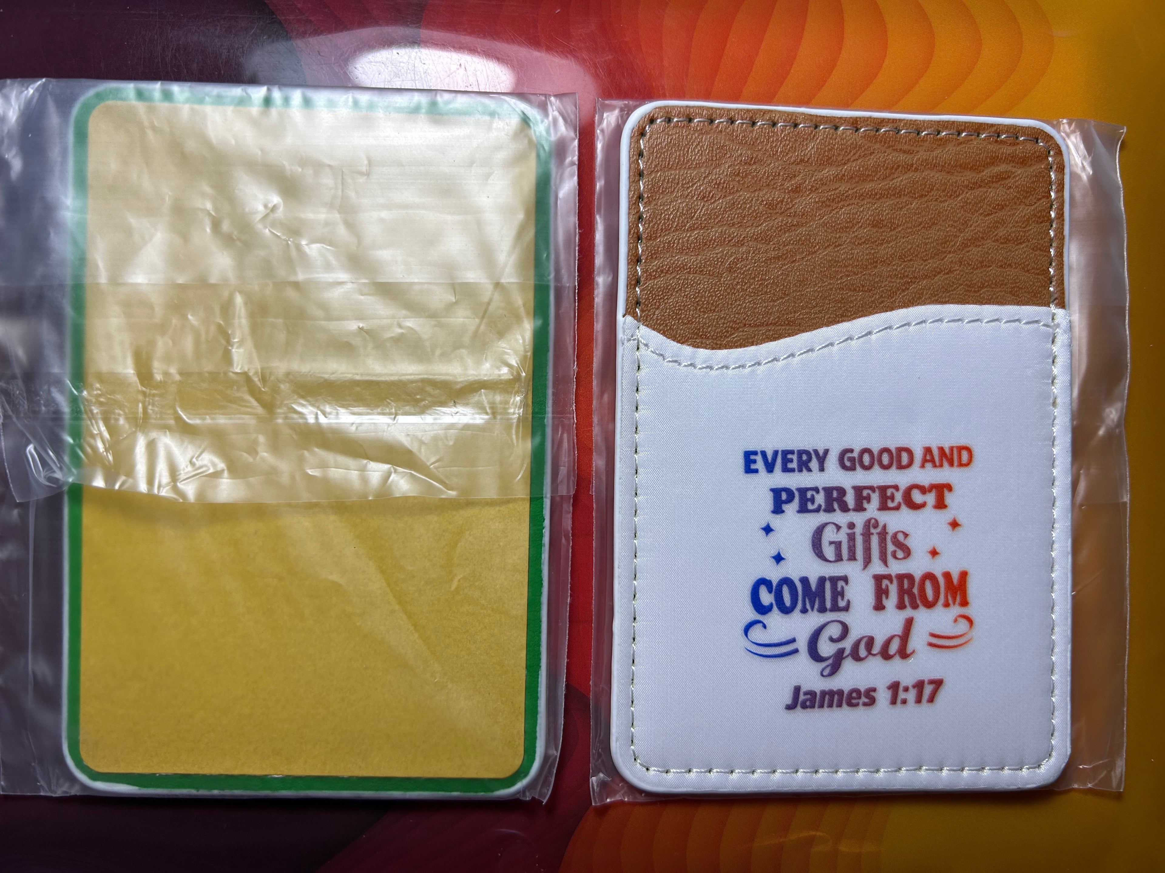 PU Leather Phone Card Holder, Stick On Credit Card Holder