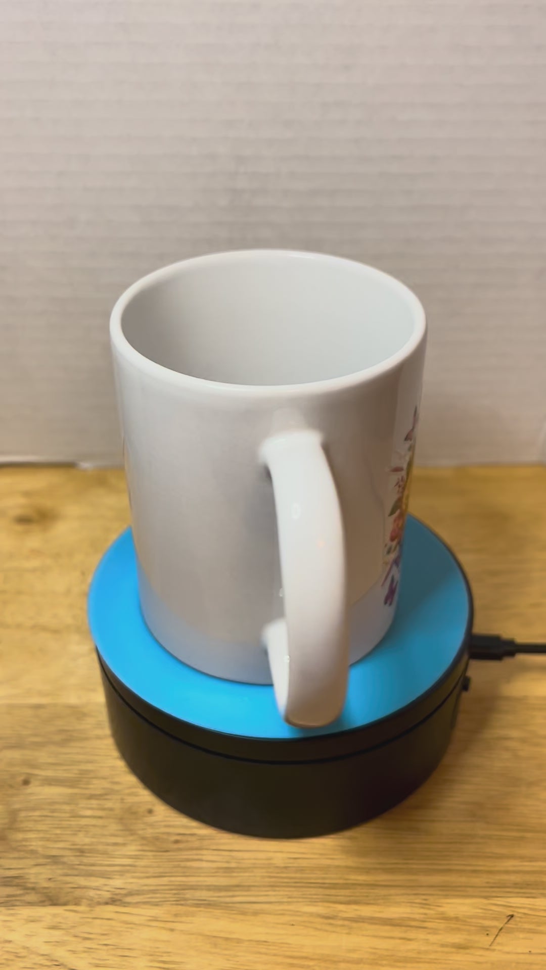 11 oz Ceramic Coffee Mug featuring a Beautiful Design, Left Hand Sided Handle