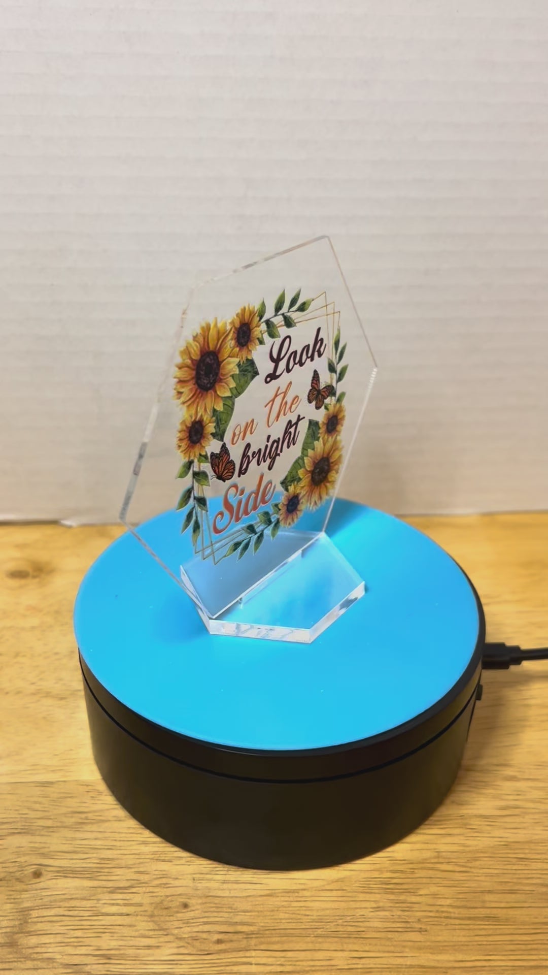 Acrylic Hexagon 4.5 Inch Sign featuring a Beautiful Design