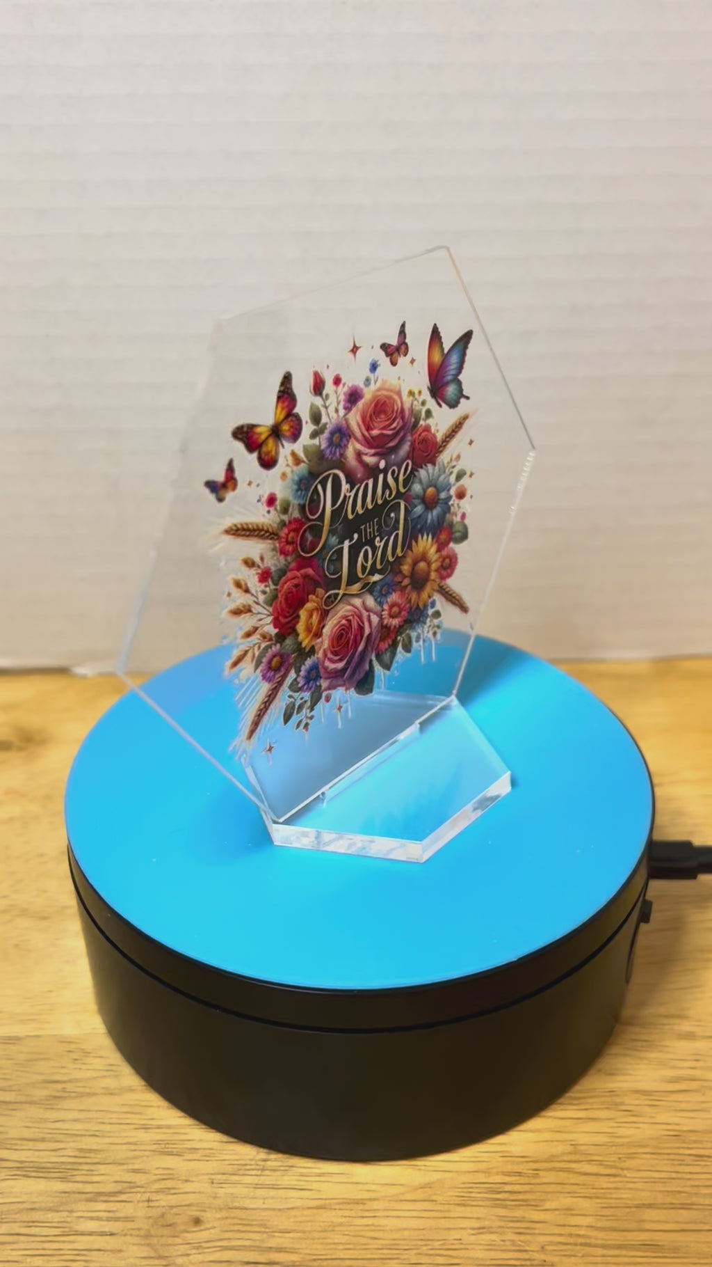 Acrylic Hexagon 4.5 Inch Sign featuring a Beautiful Design