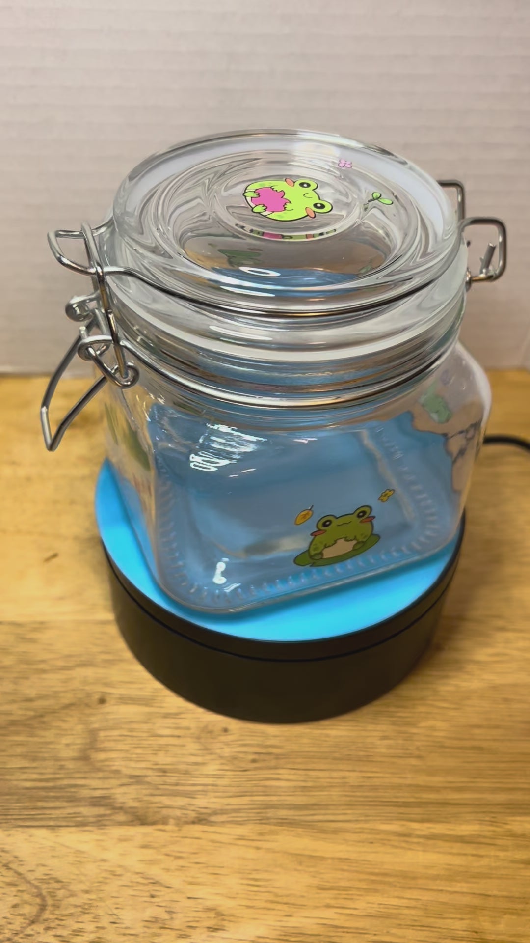 Bocal carré en verre avec couvercle à clip au design magnifique