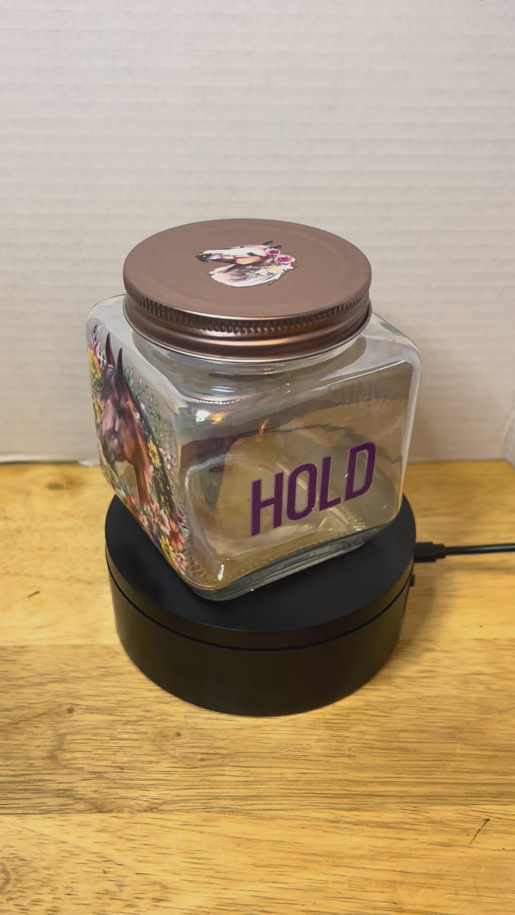 Glass Iridescent Square Jar with Metal Lid featuring a Beautiful Design