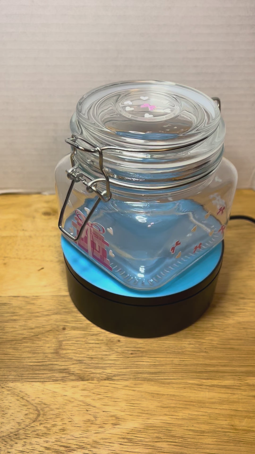Glass Square Jar with  clip Lid featuring a Beautiful Design